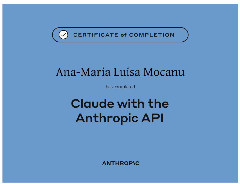 Building with the Claude API certificate